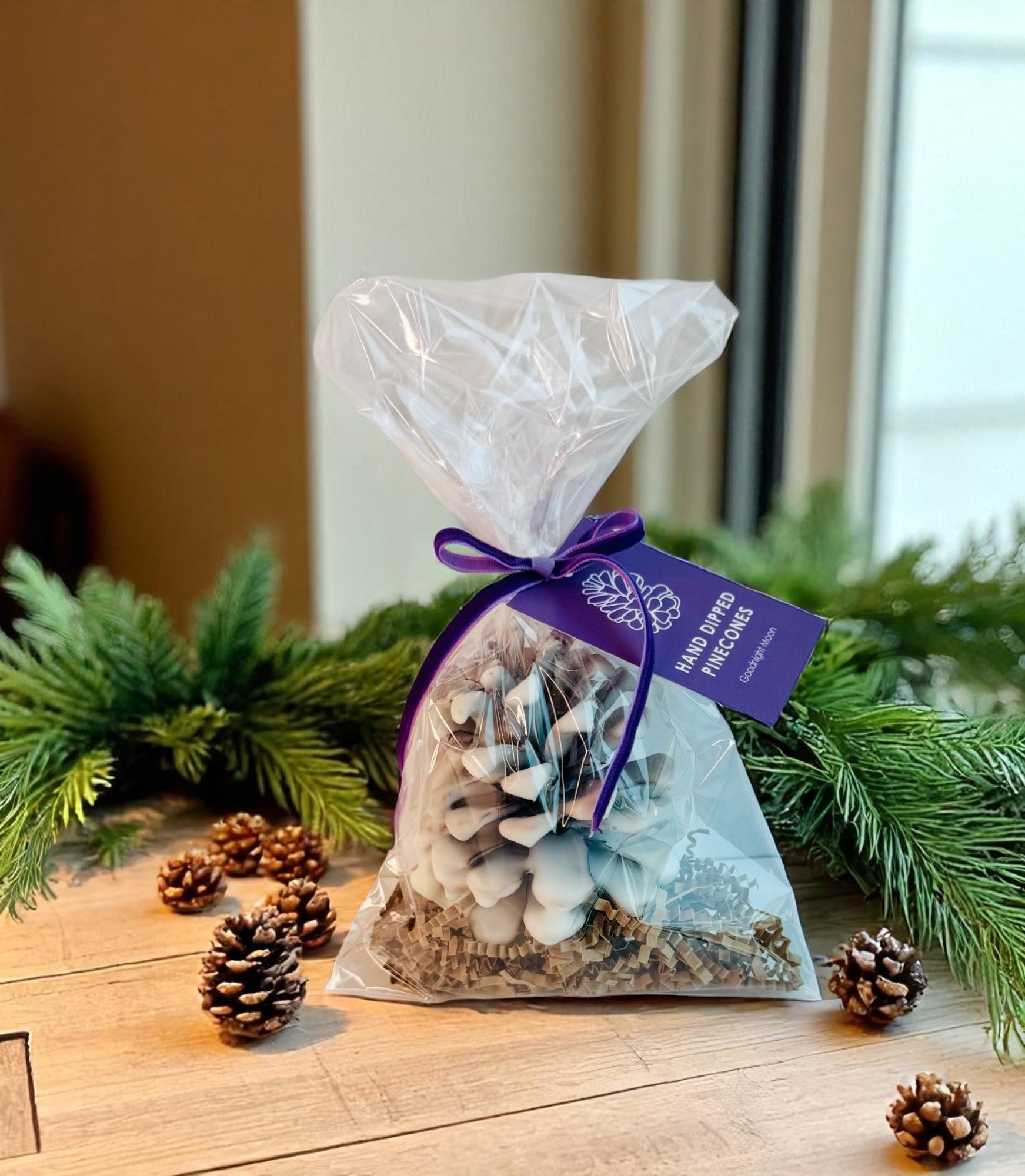 Wax Coated Pinecones | Scented Flameless Decor