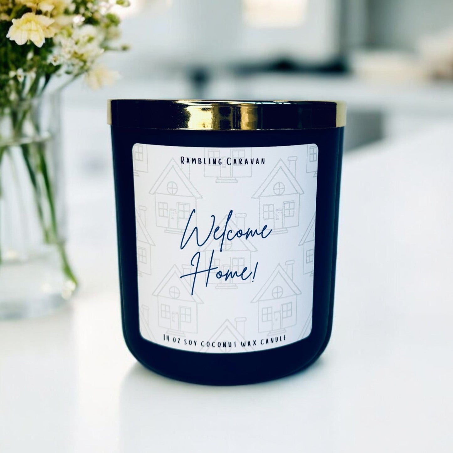 Welcome Home! Candle | 14 oz Soy Coconut Wax | Hand Poured | Small Batch